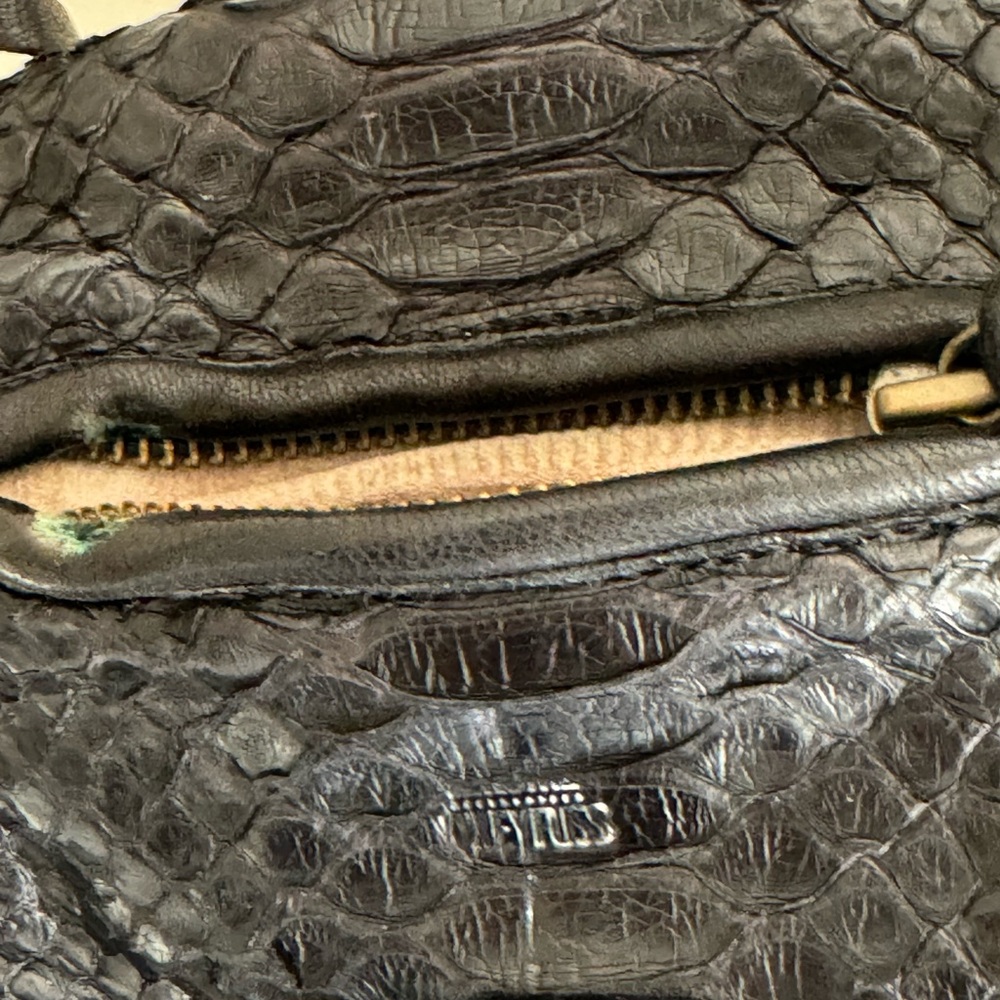 Jerome Dreyfuss Black Python Twee Mini - image 8